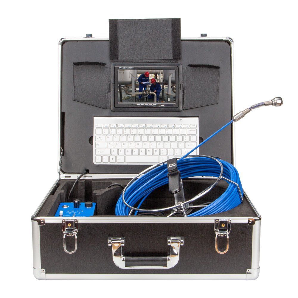 Syanspan 100M Underwater Analog Drain Endoscope 1080P Hd Pipe Inspection Camera Sewer Camera with Counter Meter