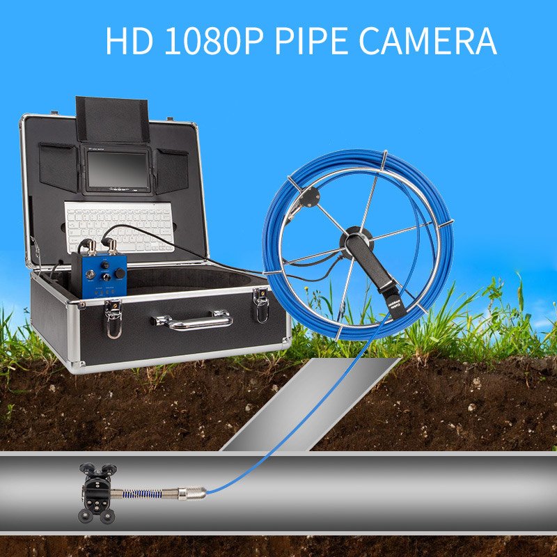 Syanspan 100M Underwater Analog Drain Endoscope 1080P Hd Pipe Inspection Camera Sewer Camera with Counter Meter