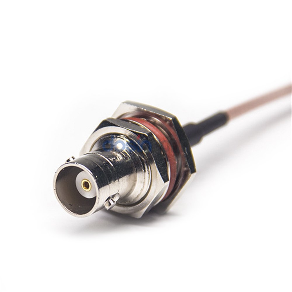 SMB Female to BNC Female Jack Bulkhead IP67 with RG178 RG316 Extension Cable Assembly