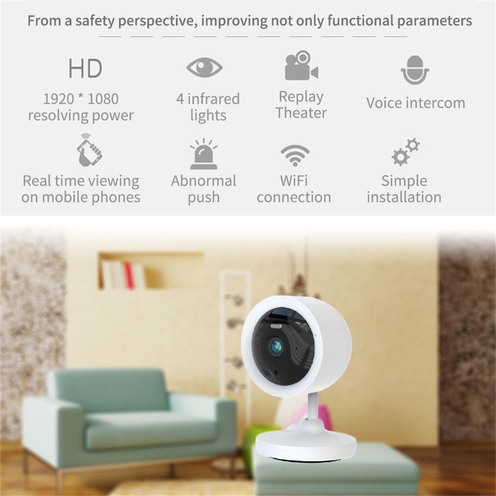 Best price TUYA Movement Indoor Wireless Mini Camera for Home Security Motion Detection Cam 1080P 3MP WiFi Surveillance Camera