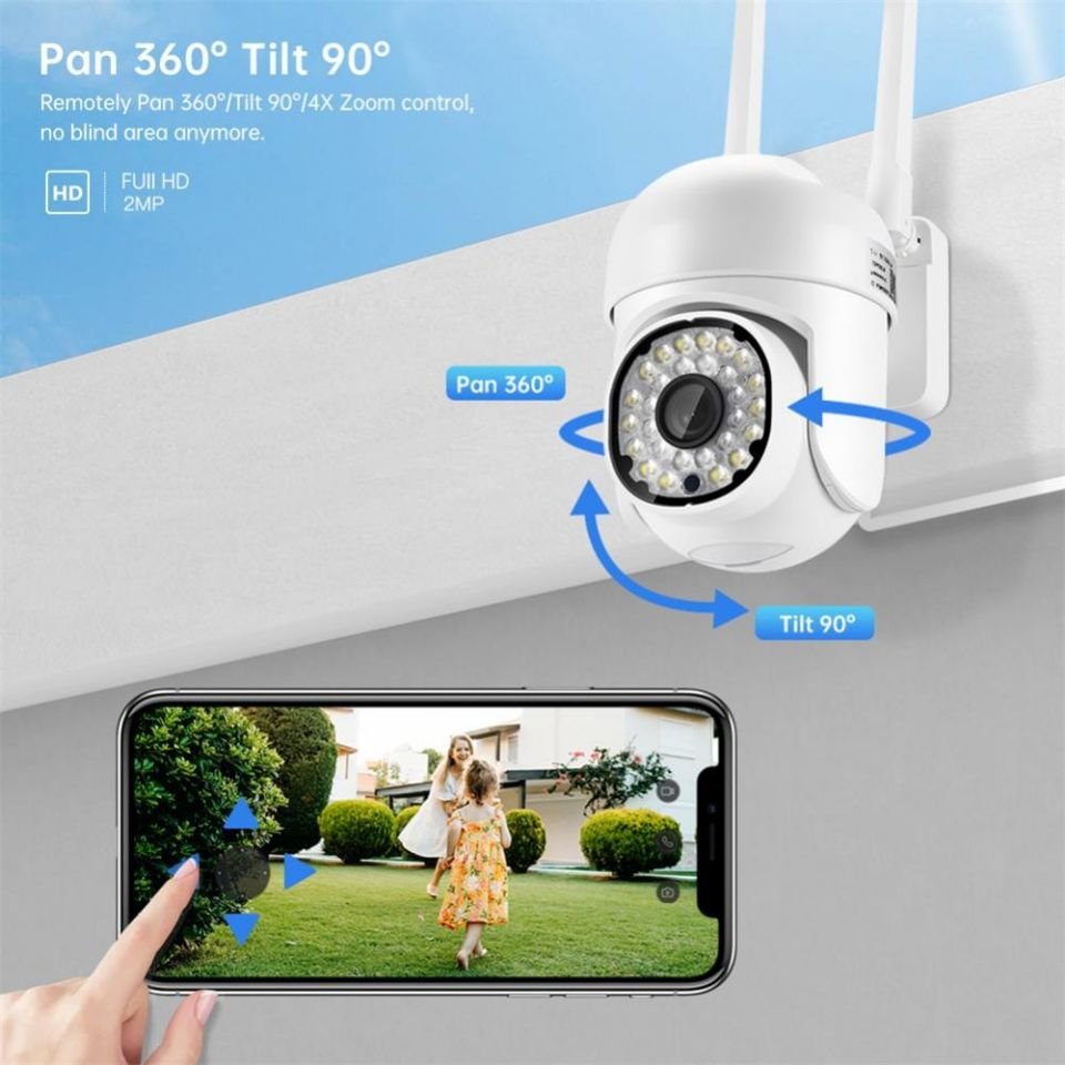 outdoor ptz video surveillance wireless camera 5G wifi cctv Camera Audio Motion Alarm network Security wifi Cameras