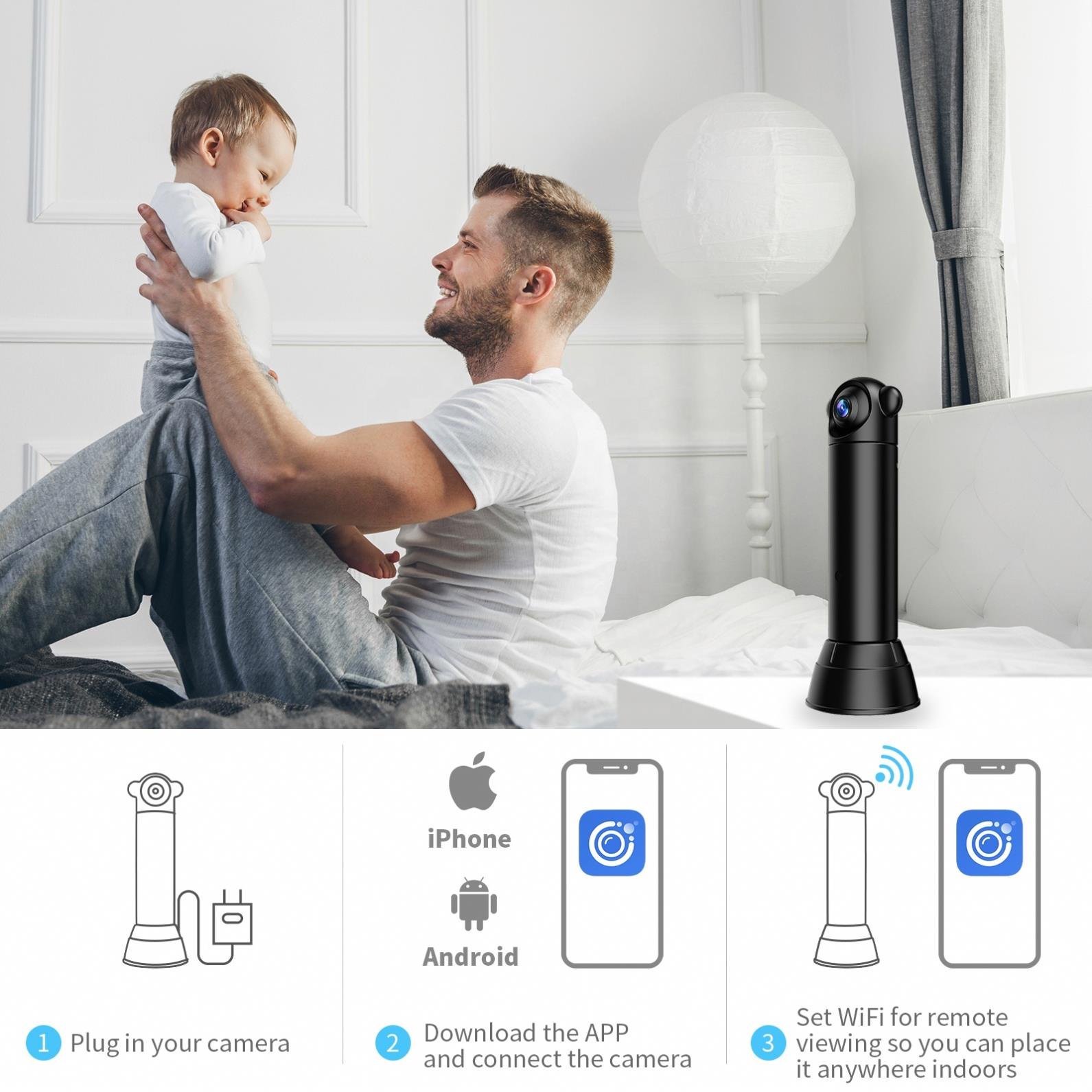 QZT Mini Wifi Camera Wireless Hd 1080p Indoor Home Security micro camera