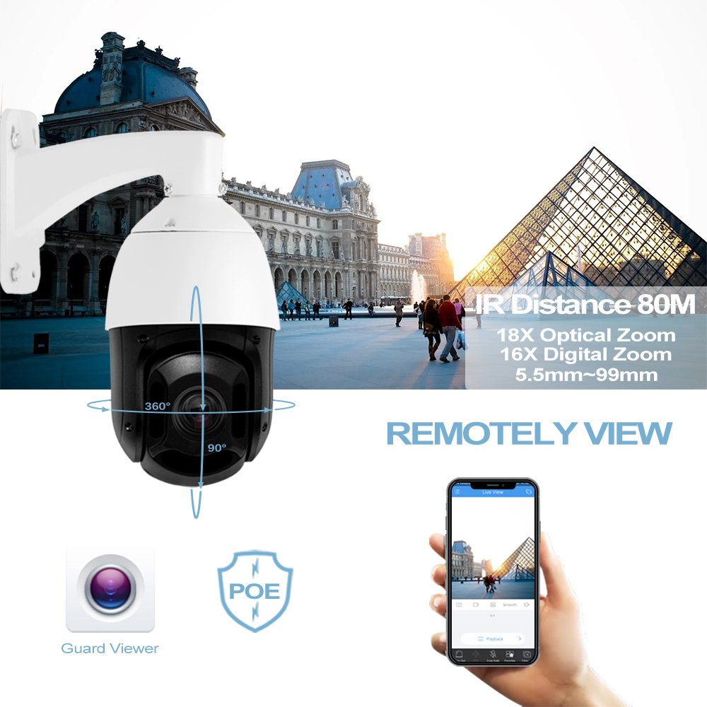360 Degree Coverage Full-Frame Camera 20X 25X 30X 36X PTZ Camera IR Night Vision Security CCTV IP Network Camera