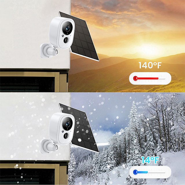 2024 Tuya 1080P HD IP Camera Outdoor IR Night Vision Motion Detection 2-way Audio Battery Video Survilliance Cameras Battery