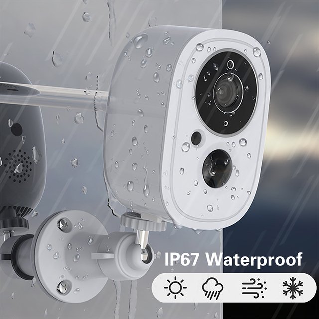 2024 Tuya 1080P HD IP Camera Outdoor IR Night Vision Motion Detection 2-way Audio Battery Video Survilliance Cameras Battery