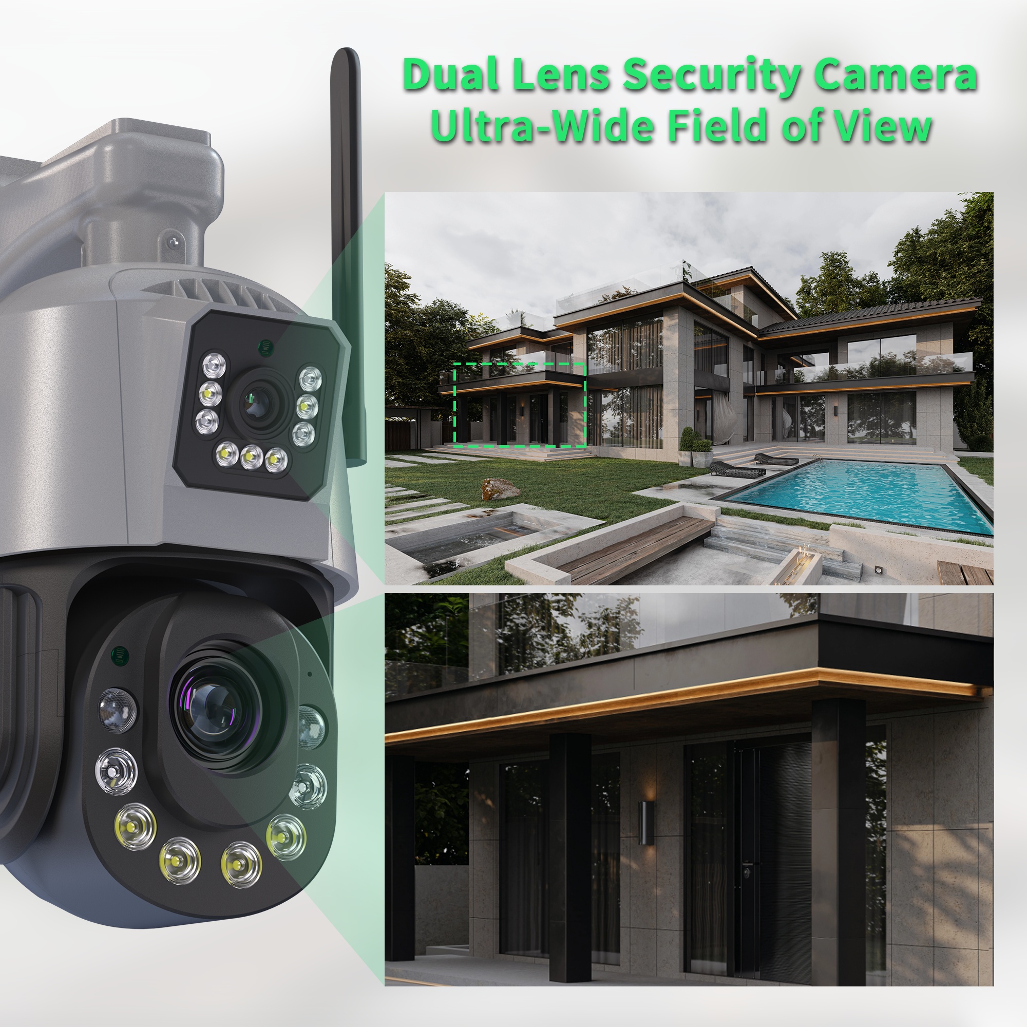 FansuTi Outdoor 18X Optical Zoom Surveillance Cctv WIFI security camera system ip network camera ptz Dual Lens network camera