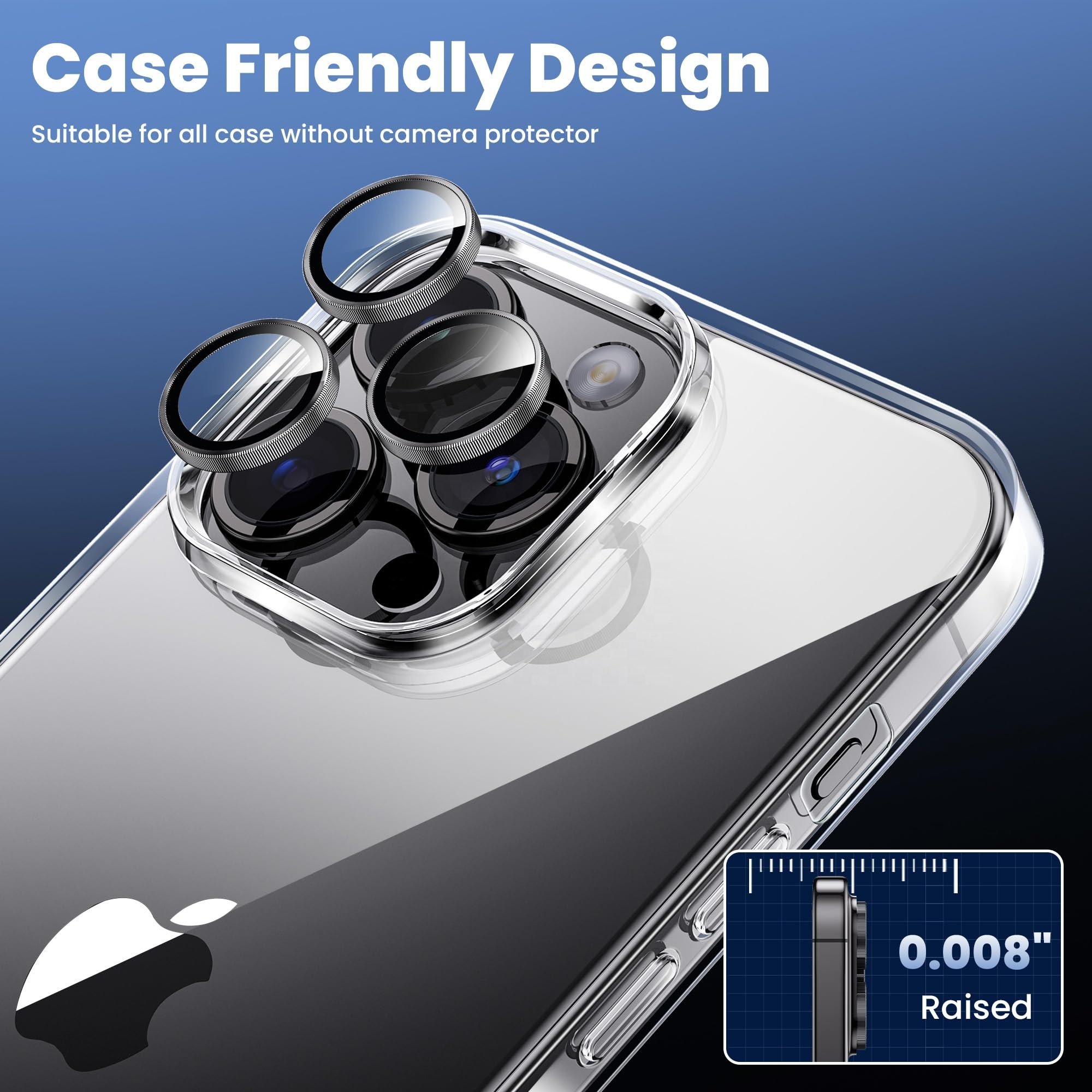 AFS colorful CD texture Mobile Ring shockproof Tempered glass Camera len protector for iPhone12 13 14 15 16 plus pro max mini