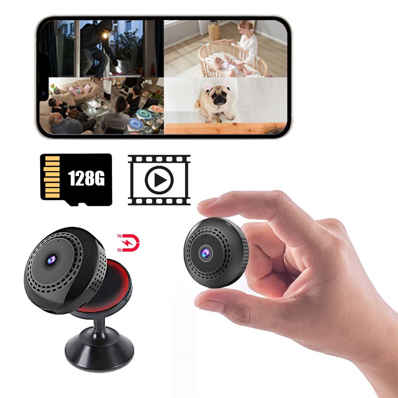 Hot Sales Mini Camera Wireless Wifi View Angle Night Vision One-way 1MP/1080P 2.4G WiFi Cameras for Home Security