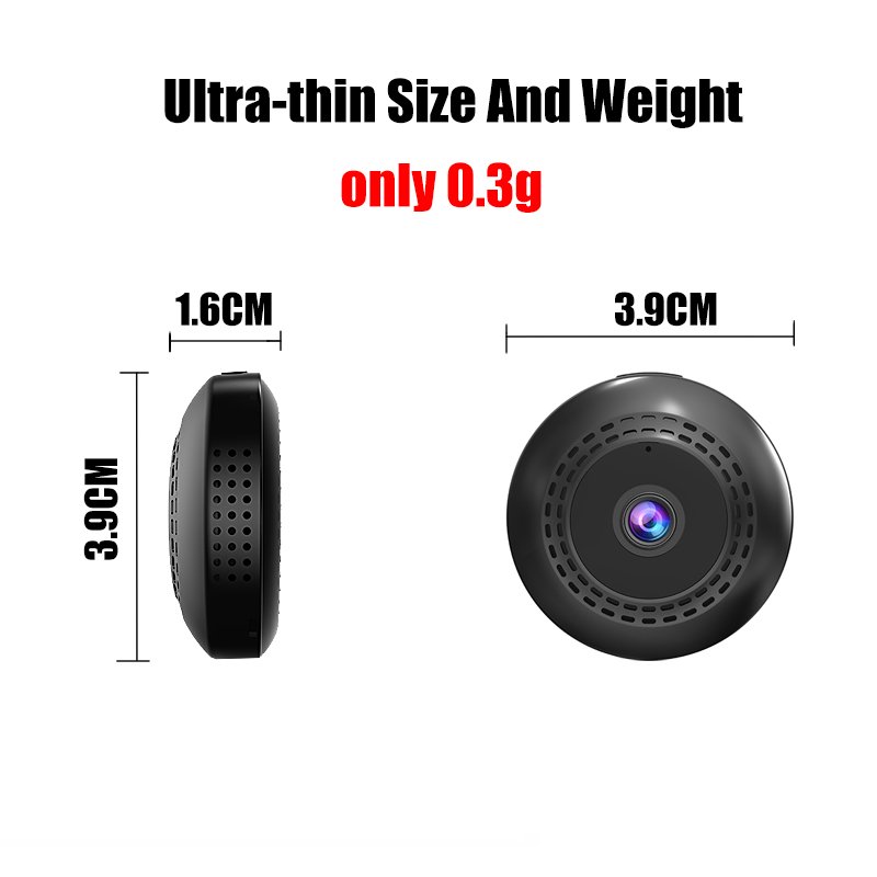 Hot Sales Mini Camera Wireless Wifi View Angle Night Vision One-way 1MP/1080P 2.4G WiFi Cameras for Home Security