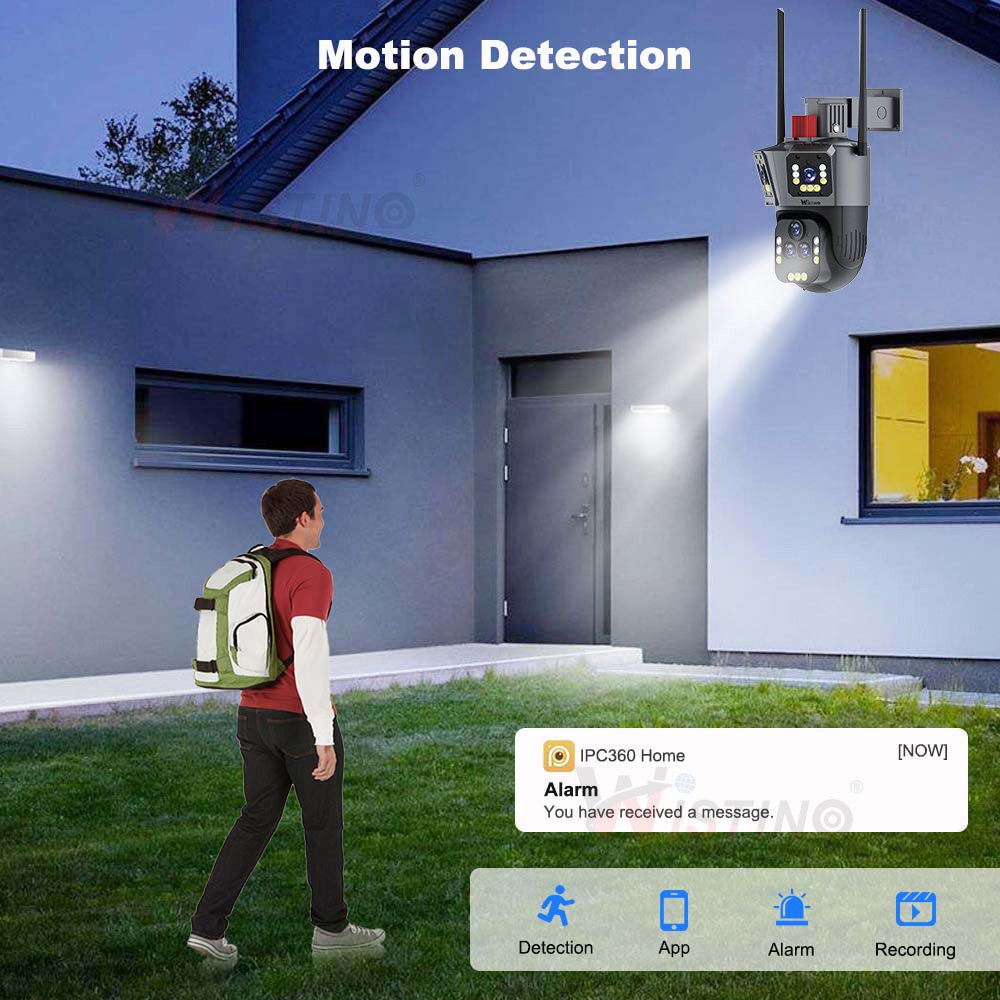 Wistino Ptz Surveillance Camara 20MP Wifi Cctv Camera Night Vision 10K Two Way Audio Baby 20X Zoom Wifi Outdoor Security Cameras