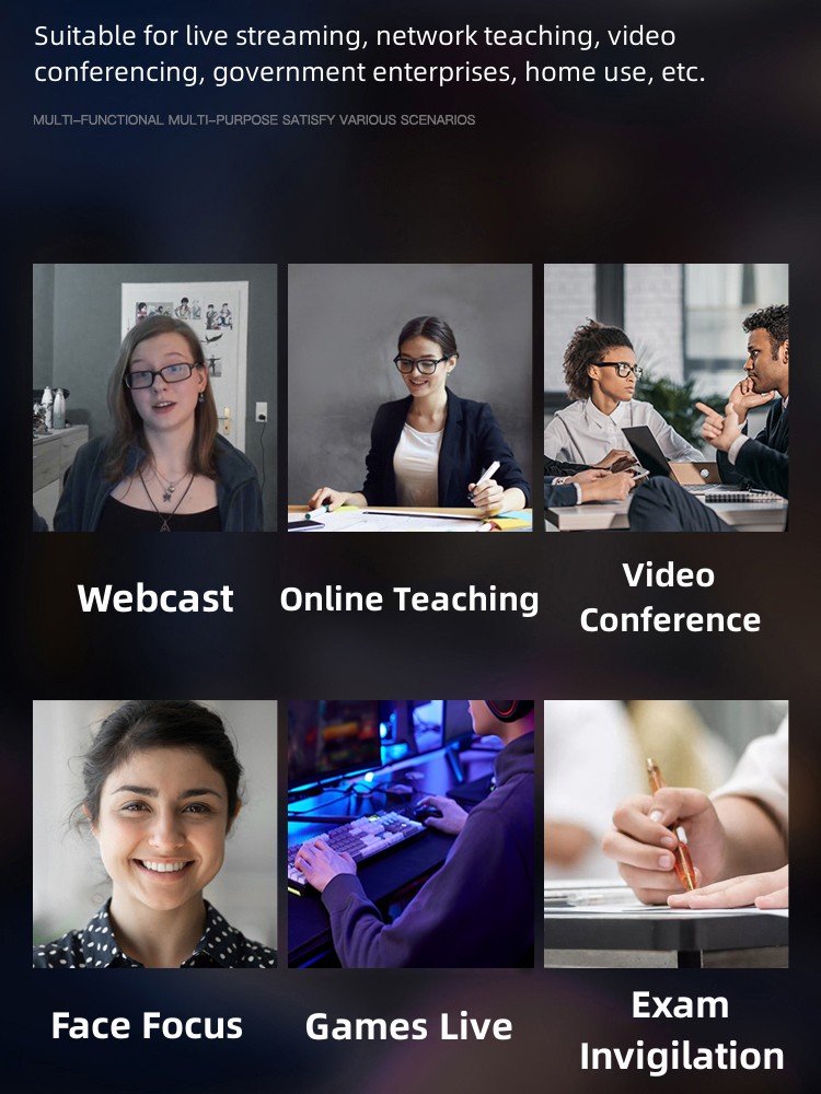 video cameras Computer Webcam 2K Usb computer web camera for pc Laptop webcam Auto Focus digital cameras video conference system