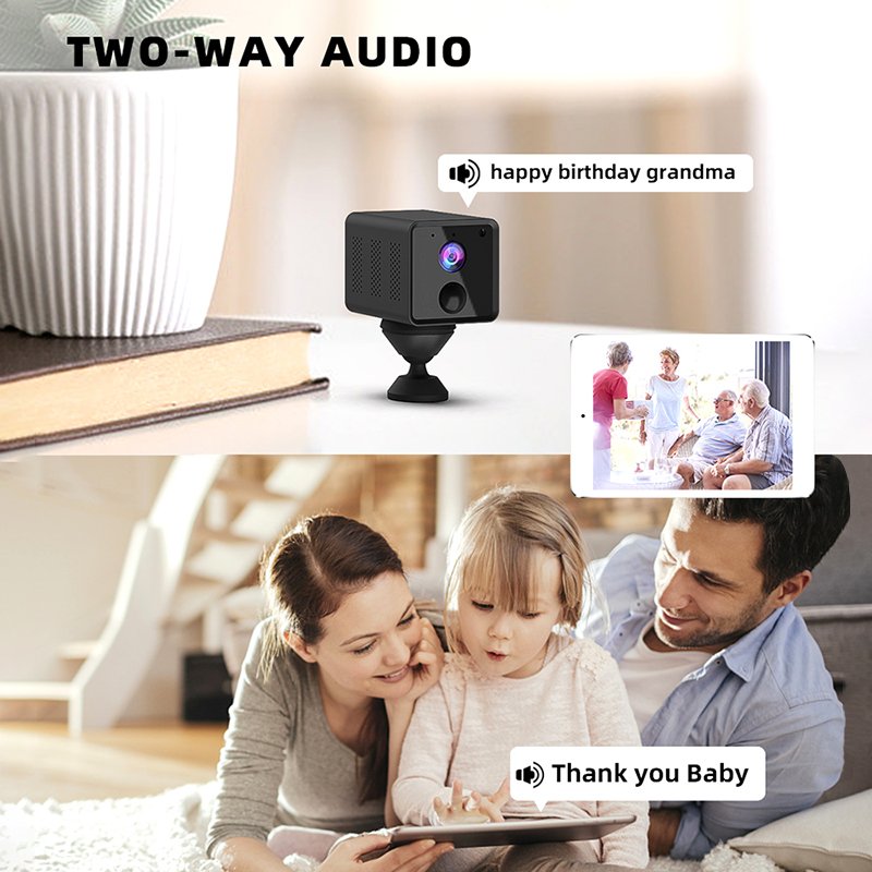 LCLCTEK Tuya Smart 1080P 4G Mini battery security camera with PIR Motion Detection wireless cctv camera