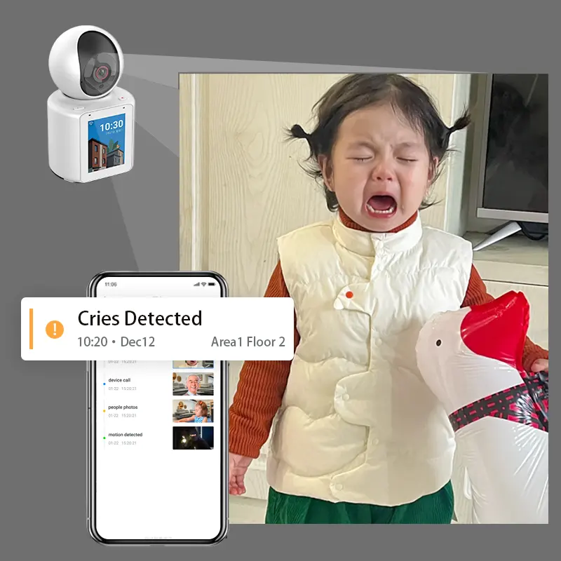 Home Smart Camera Human Tracking IP Cloud 360 panoramic PTZ Camera Elderly Safety Abnormal Alarm Wifi video call Camera