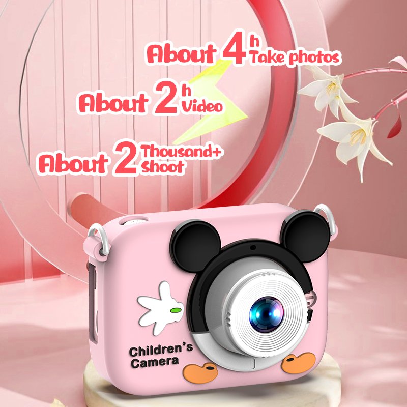 Best seller Funny Cartoon Mini Camera for Children 2.0 Inch HD Digital Dual Lens Video Games Kids Camera Rechargeable D11 D12
