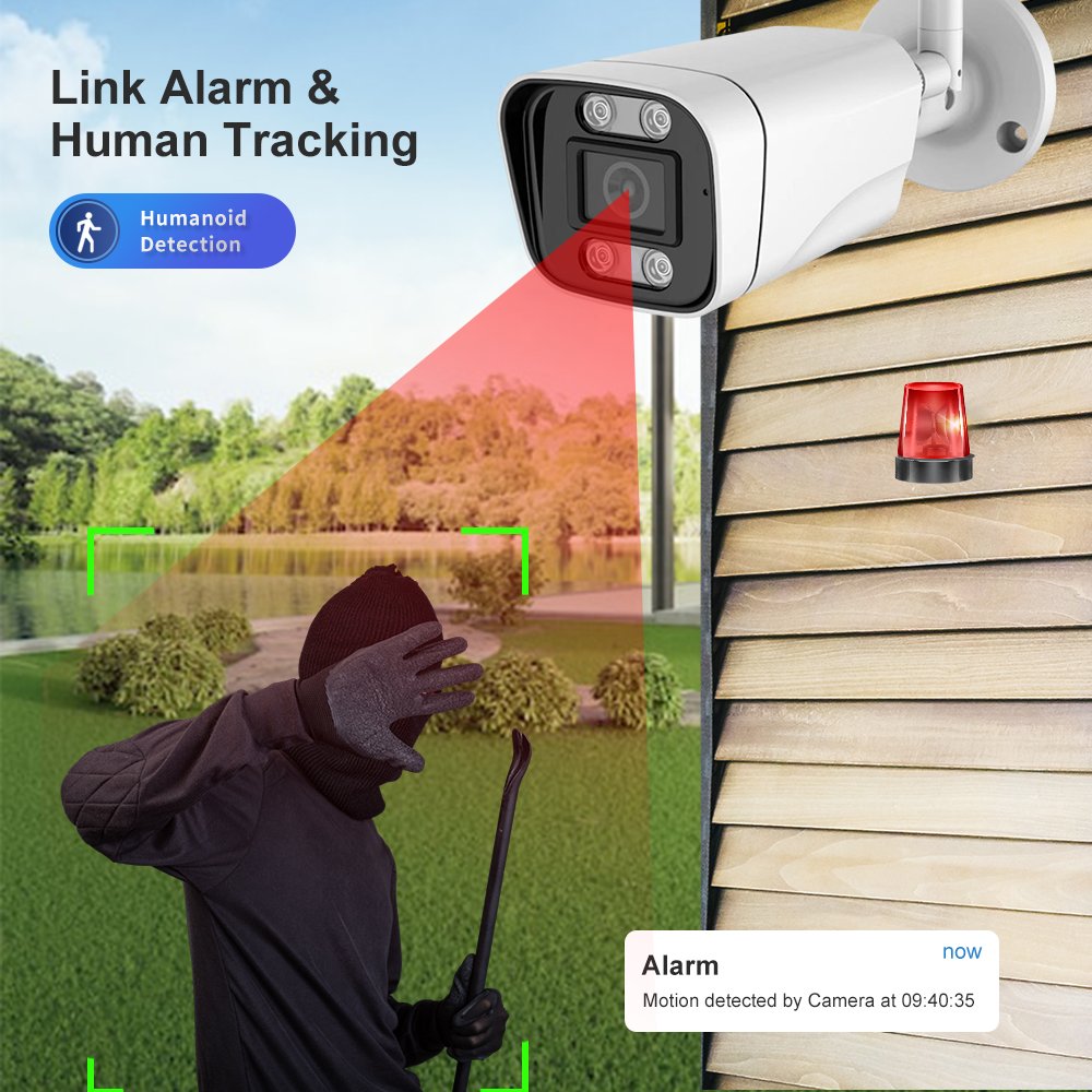 Hot Selling HD H.265 4MP Starlight Night Vision Built In Audio Professional Dual Light Sources Monitor Home Tuya Network Camera