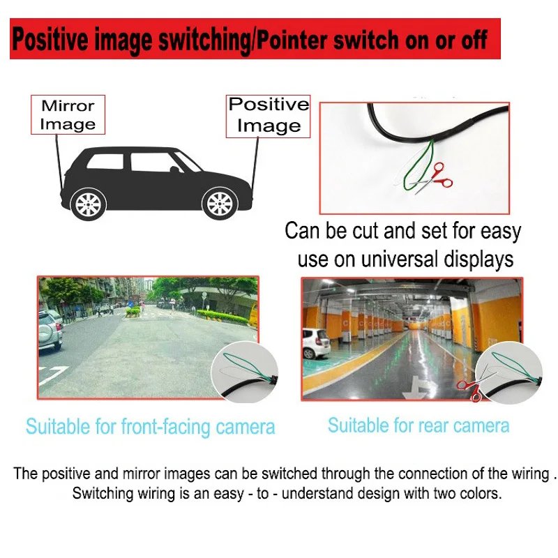 170 degrees Night Vision Analog Image Transfer Technology CCD Sens backup Camera Waterproof Horizontal View Car Reverse Camera