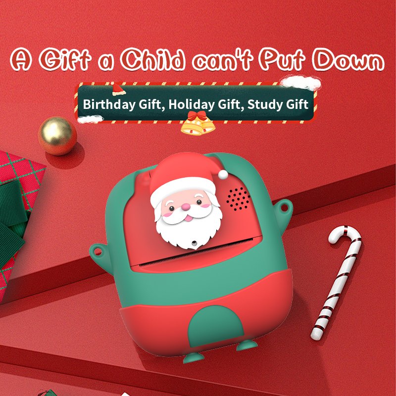 Factory Christmas Gift Children Camera with Instant Printing Toys For Kids Thermal Barcode Printer Instant Photo Camera Kids