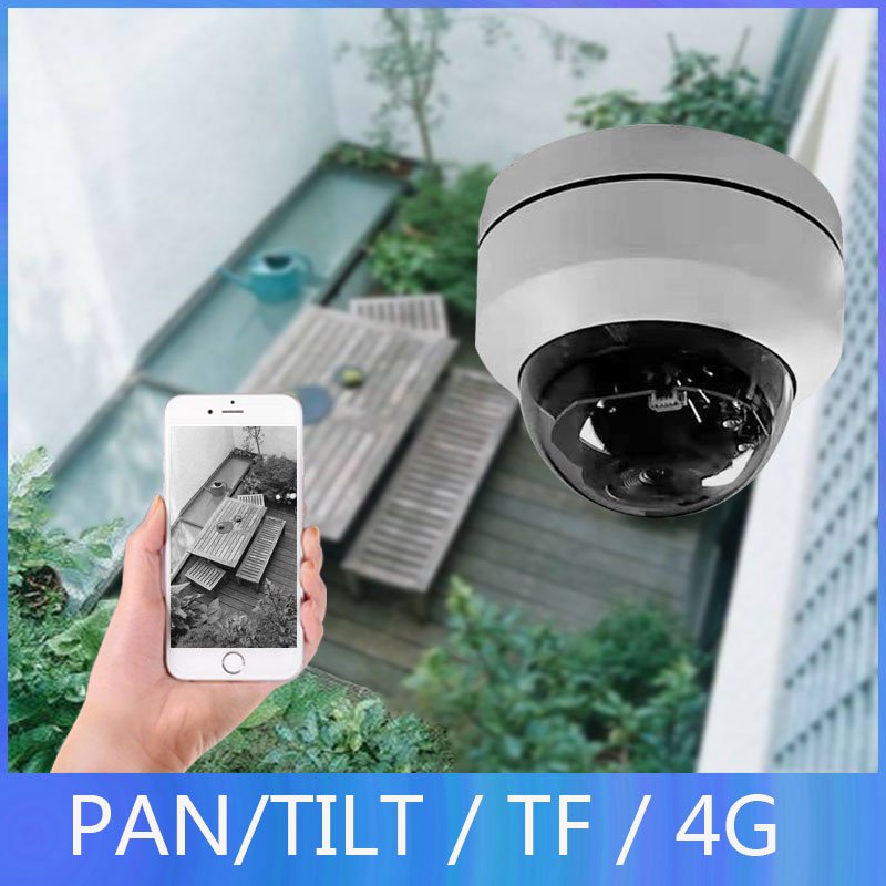 2MP camhipro application network video monitoring 4G wireless H 265 intelligent PT camera waterproof
