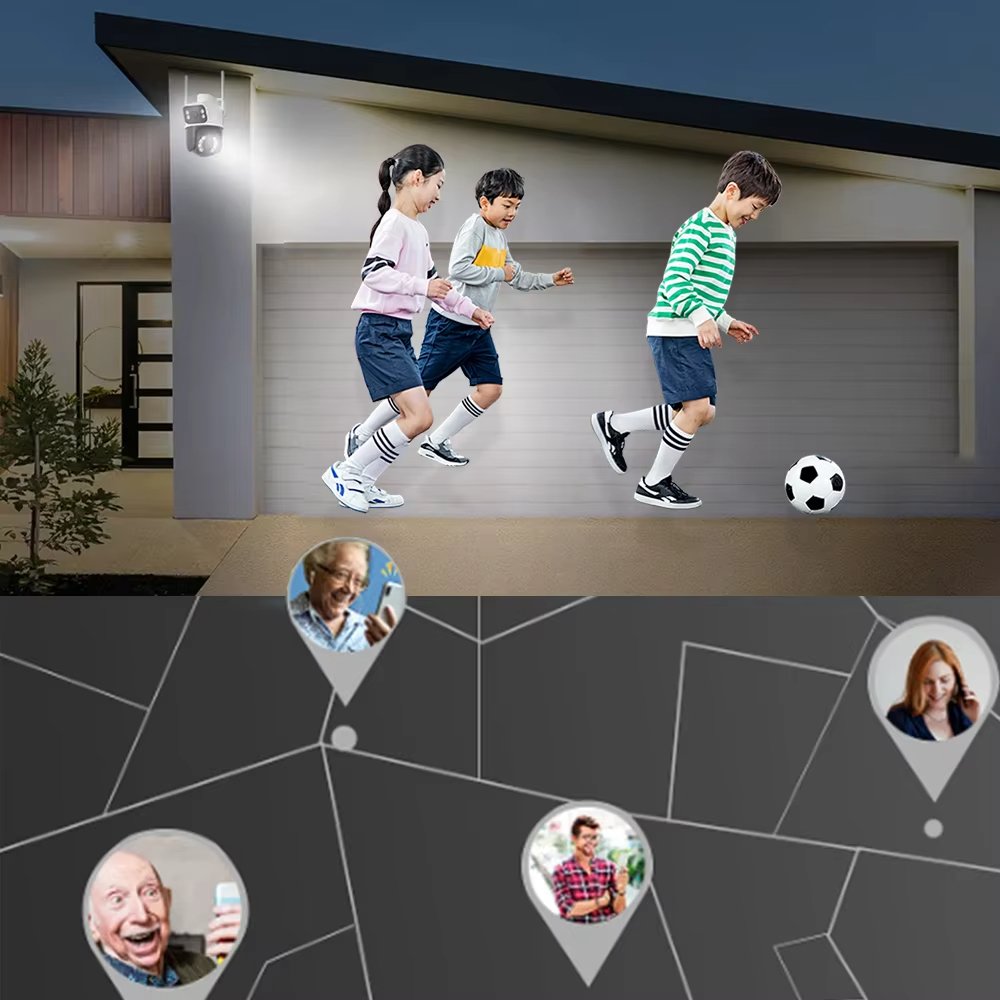 Smart AI HD 200W PTZ IP Mini security camera wifi Best House Baby & Pet Motion Detection cameras for home security