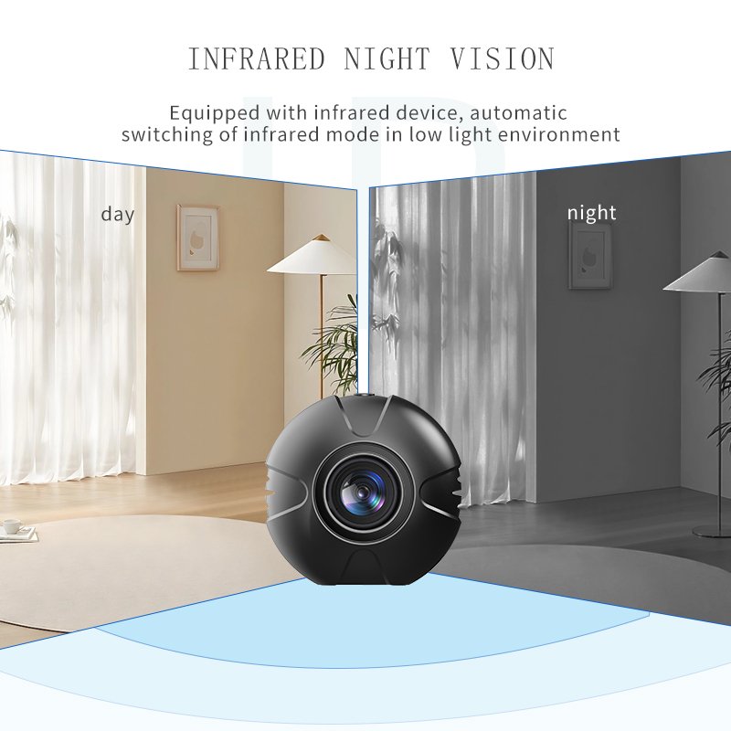 Mini WiFi Security Camera with Night Vision and Motion Detection HD Mini DV with Battery Portable WiFi Camera