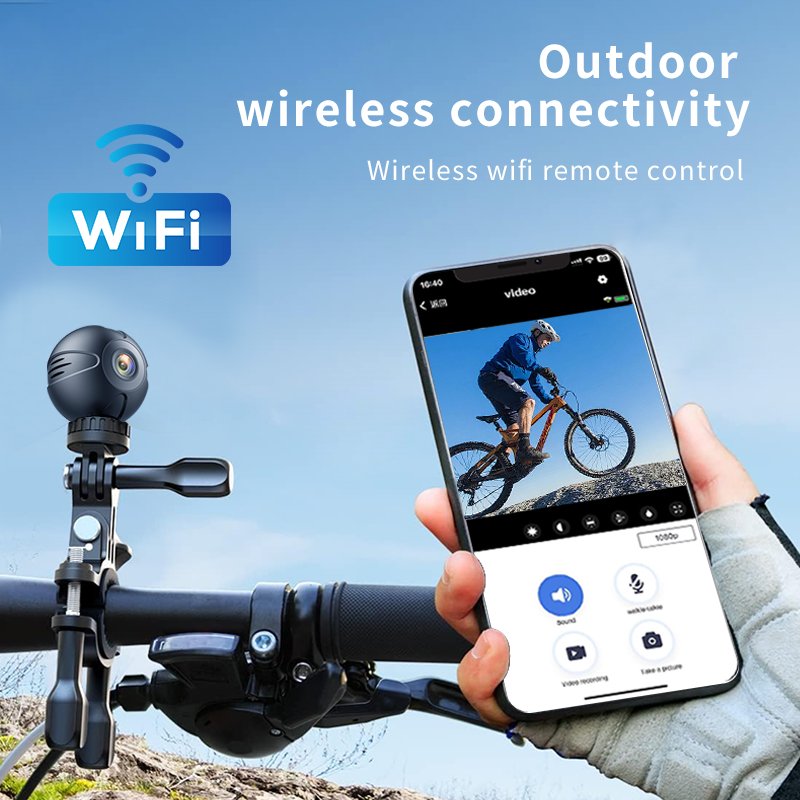 Mini WiFi Security Camera with Night Vision and Motion Detection HD Mini DV with Battery Portable WiFi Camera