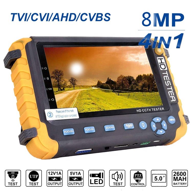 oem multifunction cctv Surveillance tester 5 inch CCTV hd cctv tester monitor For AHD TVI CVI Analogy camera price