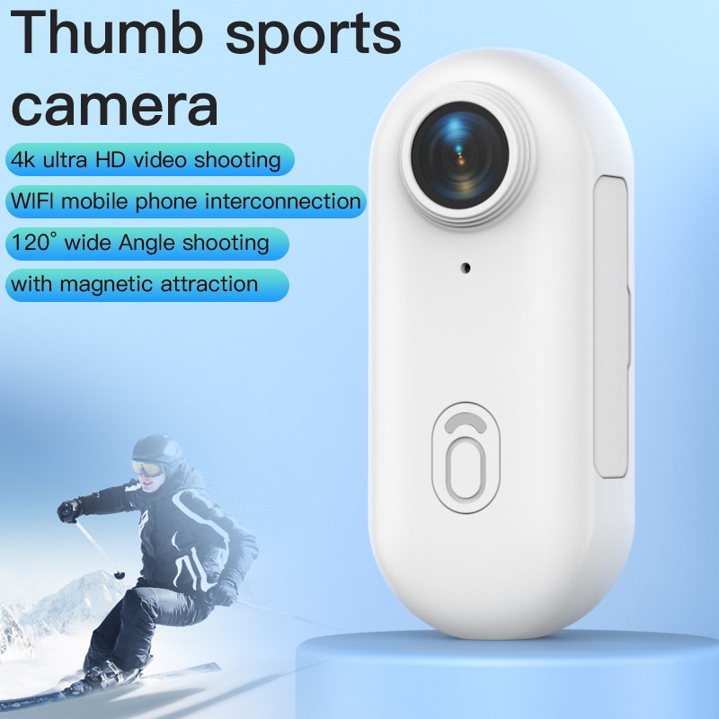 H.265 UHD 4K WiFi Vlog Camera 30M Waterproof Action Sports Camera Video Recording Thumb Mini Camera