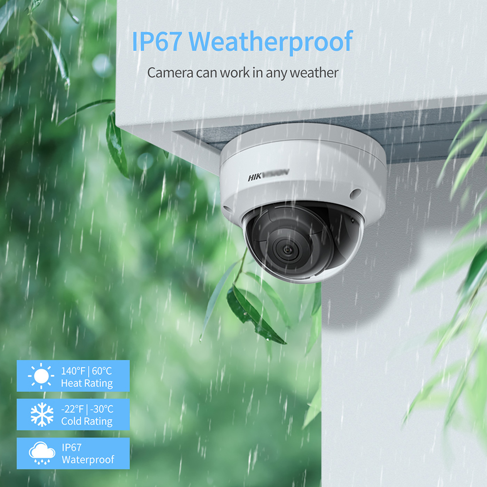 HIK original 8MP 4K Acusense Powered by Darkfighter Fixed Dome Network Camera DS-2CD2186G2-ISU