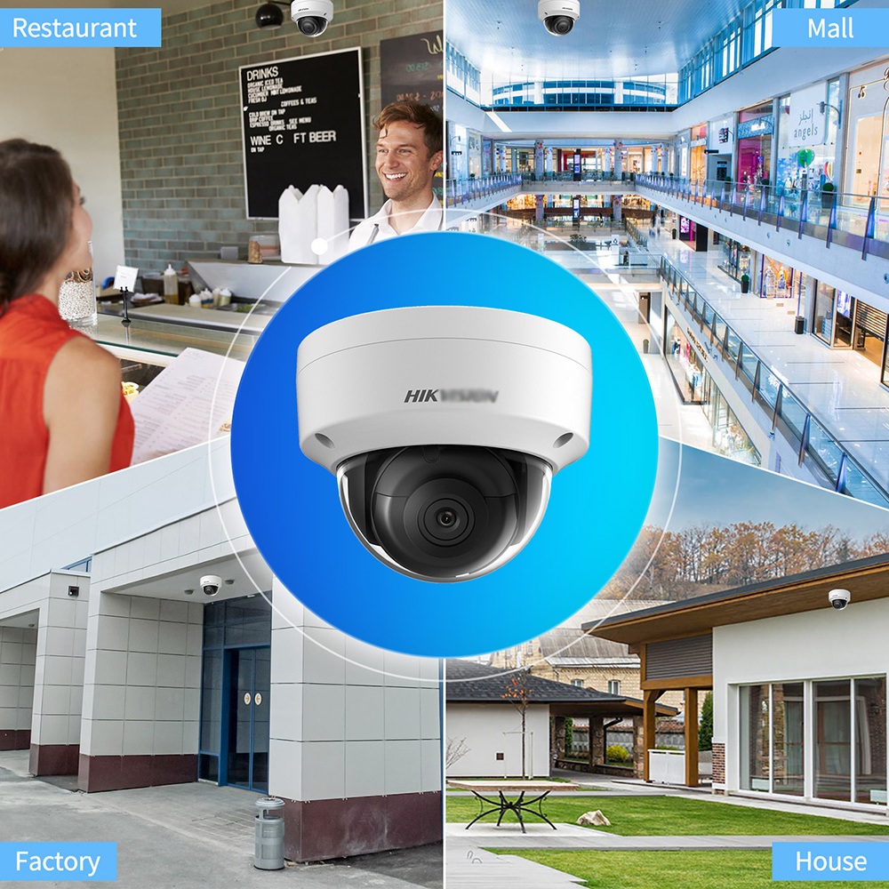 HIK original 8MP 4K Acusense Powered by Darkfighter Fixed Dome Network Camera DS-2CD2186G2-ISU
