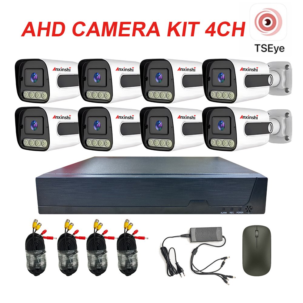 AHD camera kit 8CH HD lens 3.6MM IR cut filter with auto switch