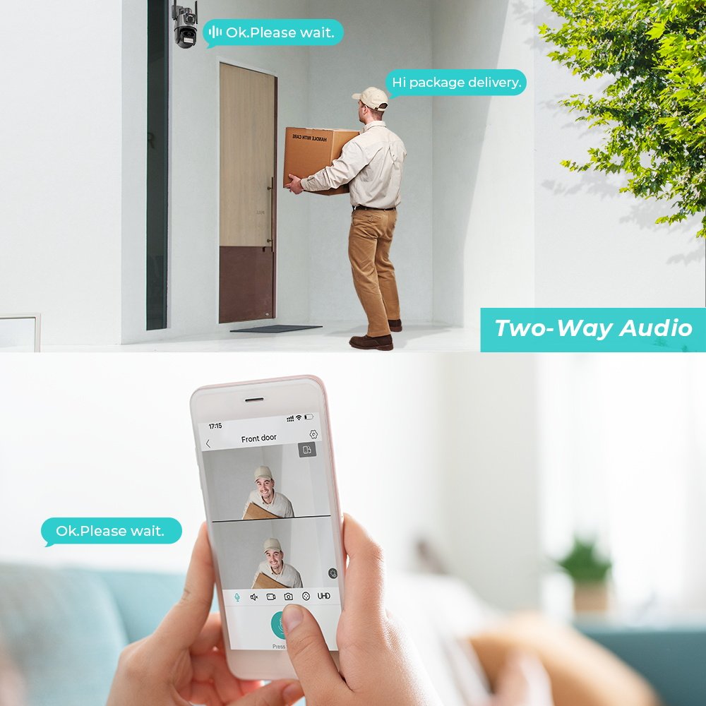 H.265Ai 6Mp Indoor Dual Lens Dome Wifi Camera 360 Degree Icsee Webcam Night Vision Gun And Ball Wireless Cctv Ptz Network Camera