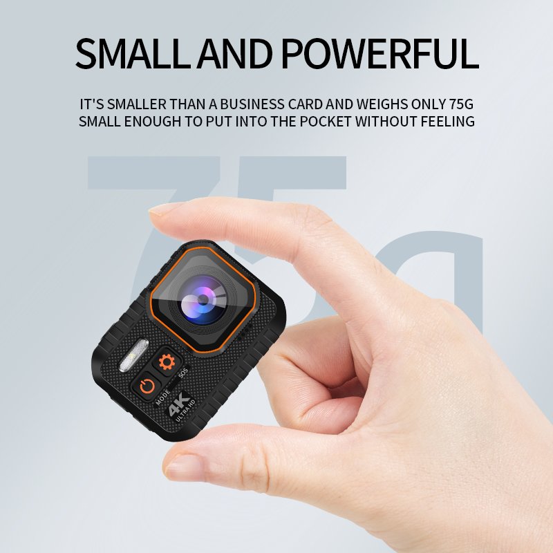 Hot Selling 4K HD Motion Camera Wearable Mini Action Sports Camera For Riding And Helmet