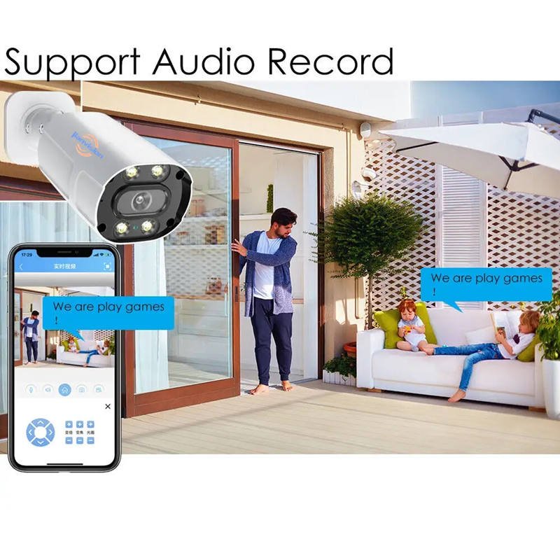 8MP HD IP POE CCTV Outdoor Bullet Metal Housing Night Vision Camara De Seguridad Exterior Network Camera 4K