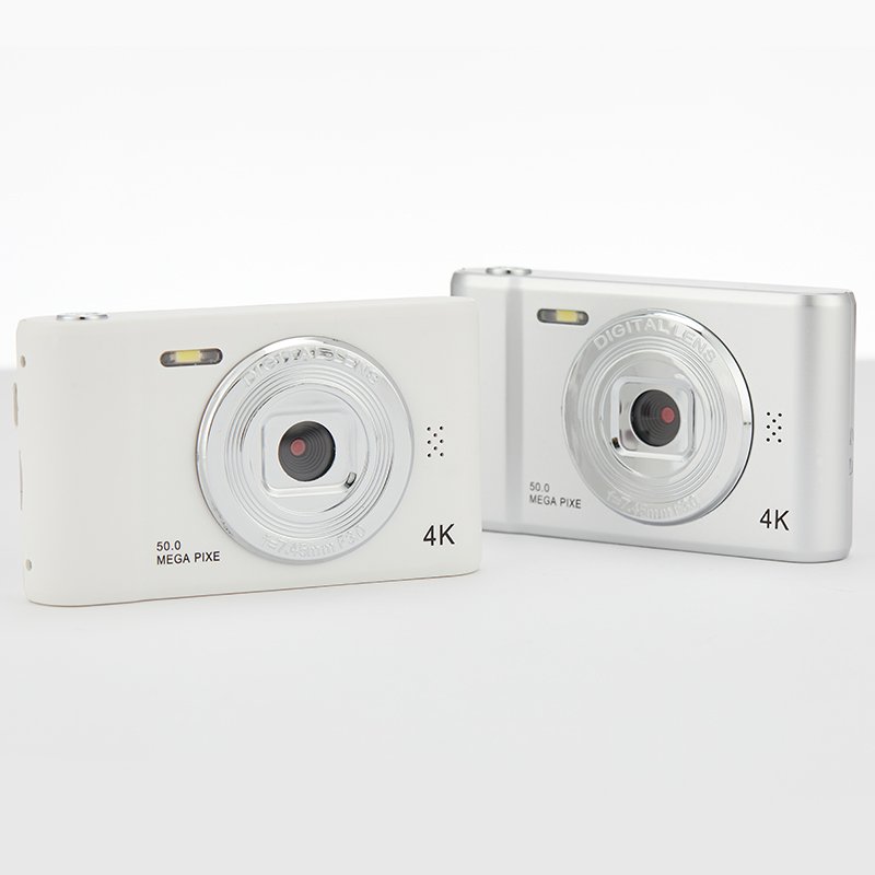 Entry-Level Kids Campus Selfie Mini Retro Cam 4K Digital Camera 2.4inch Screen 50 Megapixels HD Photography Travel Selfie Camara