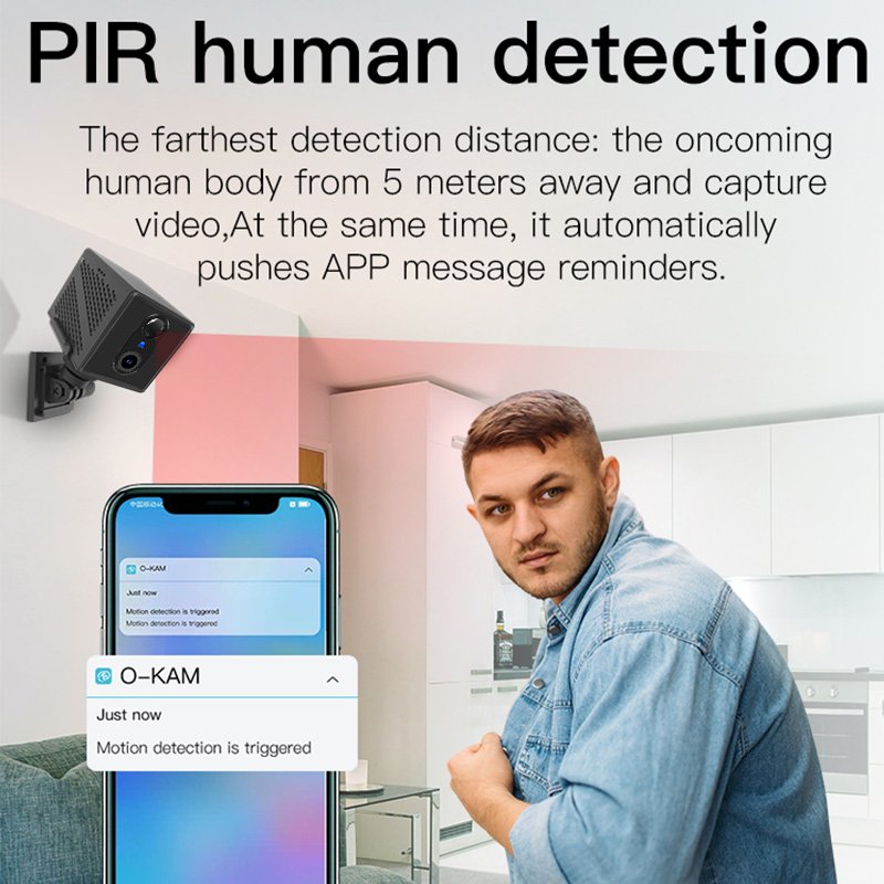 Rscamtom High Quality Wireless 4G Network Camera Night Vision Mini PIR Detection Two Way Talk 3000mAh Battery Cloud Storage