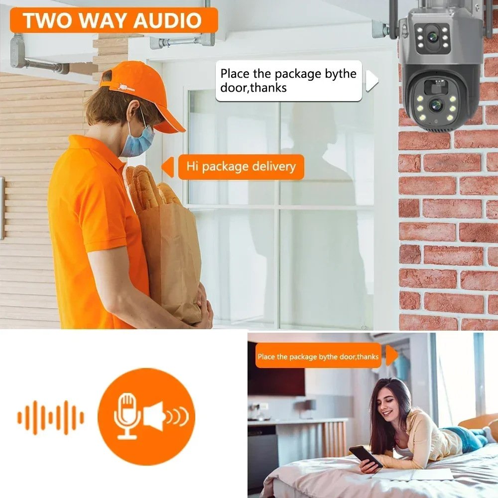 4G V380 solar monitor 360 degree mobile phone remote outdoor night vision panoramic home high definition battery camera