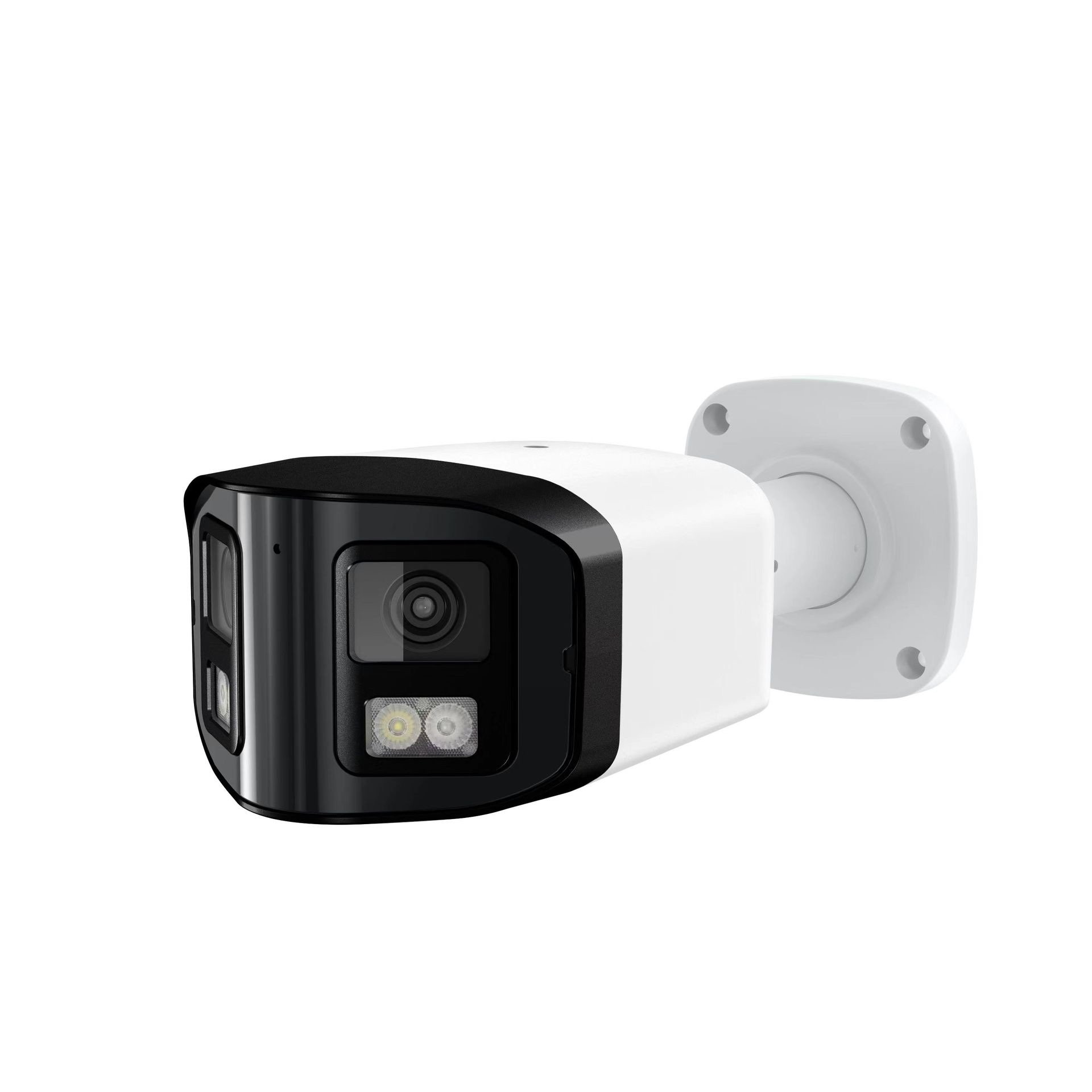 POE 4MP 8MP Dual lens IP CCTV Camera Waterproof IR Colorful Night Vision Human Outdoor Security Camera with Mic