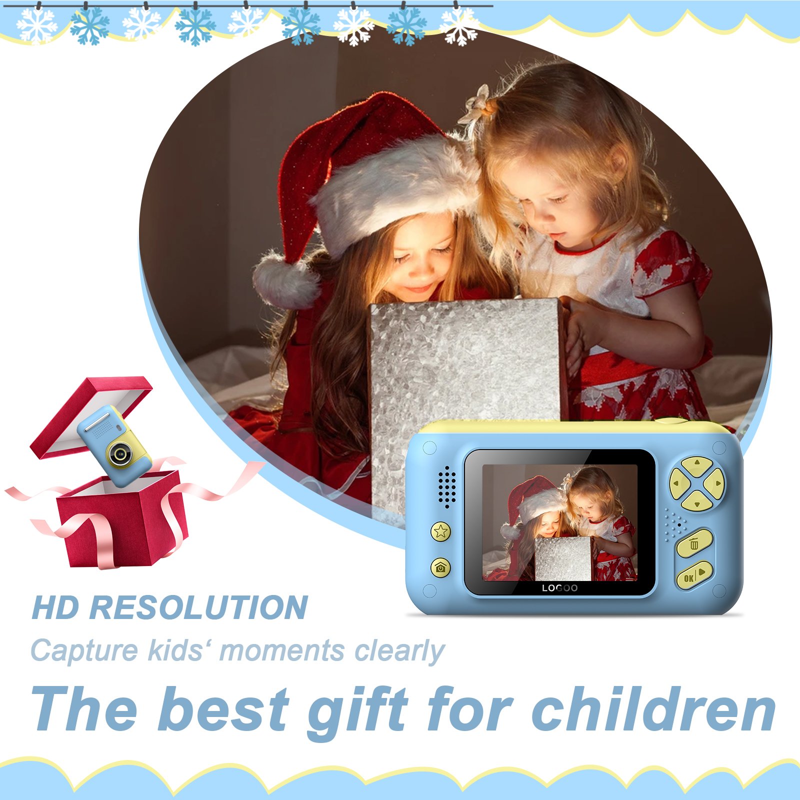 Packaged CE/ROHS Mini Kids Camera Children Photographic Toy Kids Selfie Camera