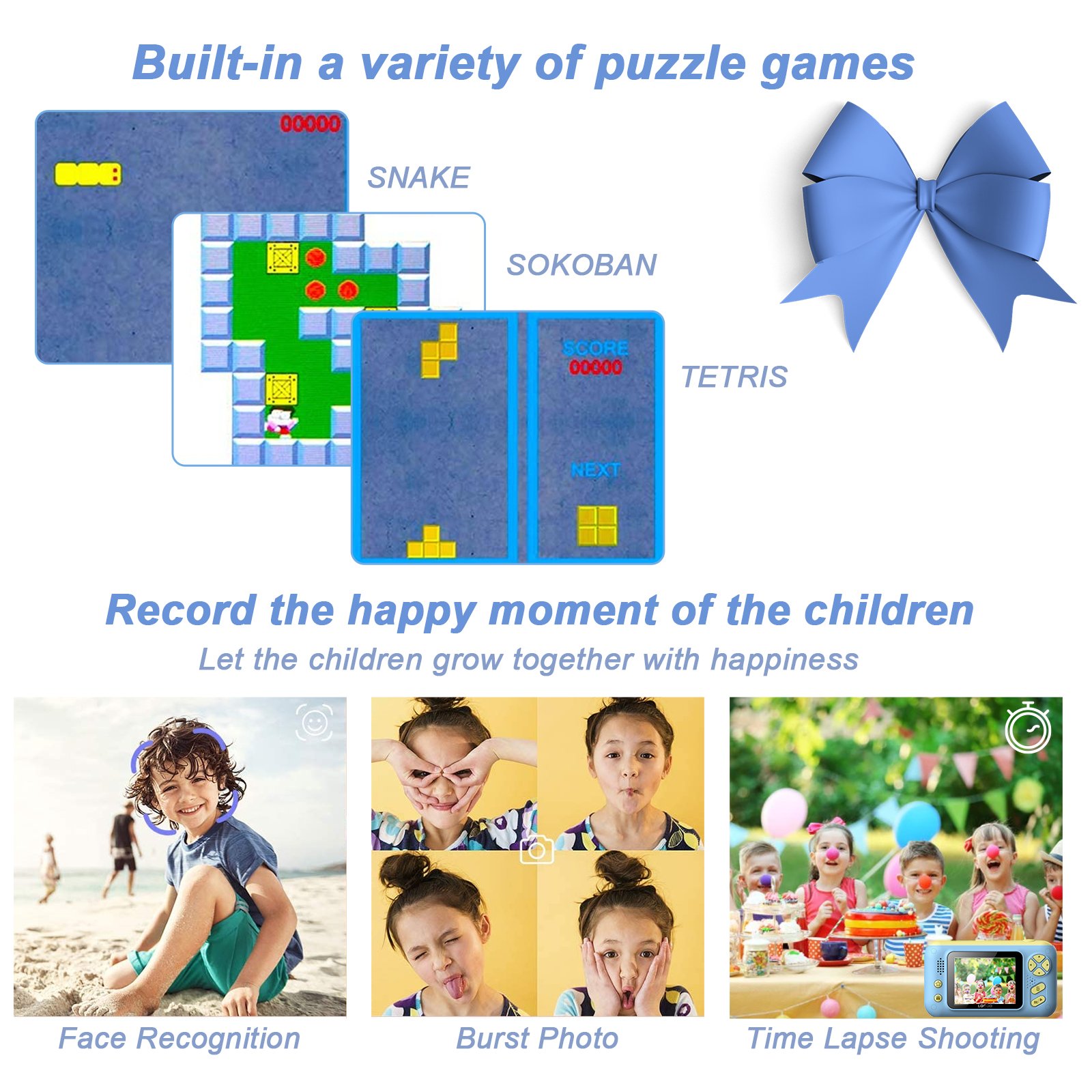 Packaged CE/ROHS Mini Kids Camera Children Photographic Toy Kids Selfie Camera