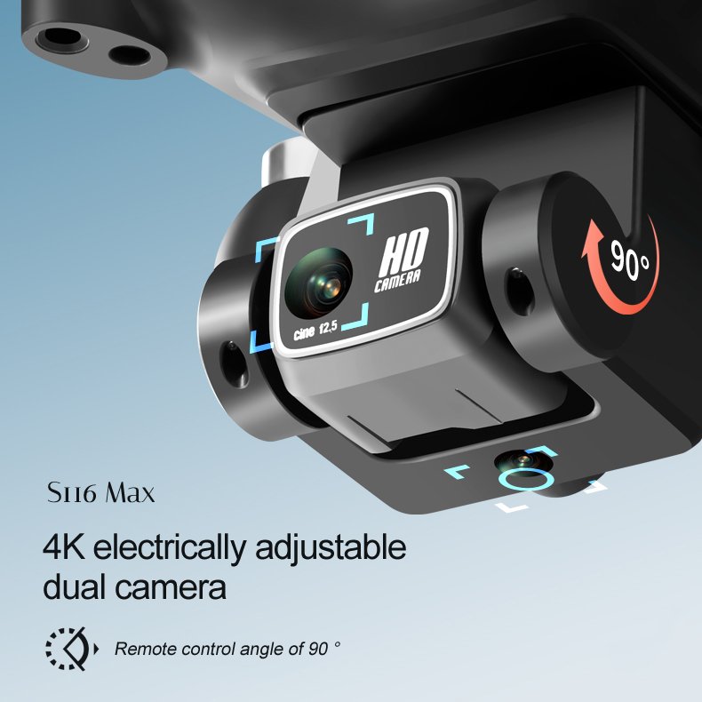 Professional Portable FPV Mini Drones 4K HD Dual Camera Foldable Quadcopter Helicopter with Obstacle Avoidance Remote Control