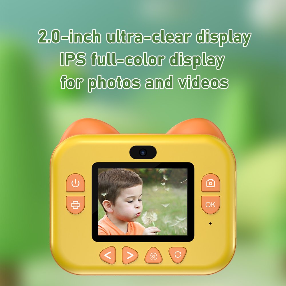 OEM Mini children's printing camera 1080P HD 2 inch screen kids instant print camera baby toys and gifts digital video camera