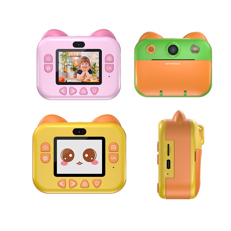 OEM Mini children's printing camera 1080P HD 2 inch screen kids instant print camera baby toys and gifts digital video camera