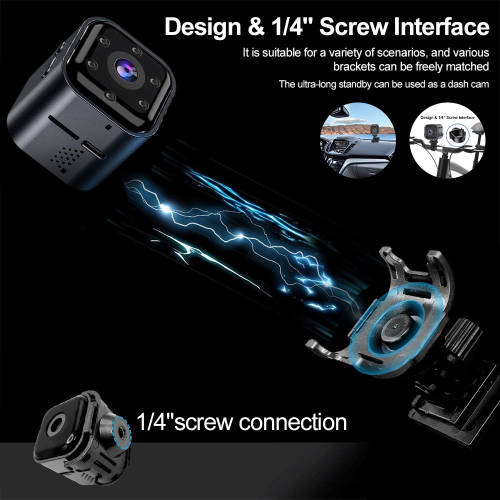 AS03 Mini Wifi camera 2 million HD night vision remote control infrared monitoring security Mini camera Wireless 1080p camera