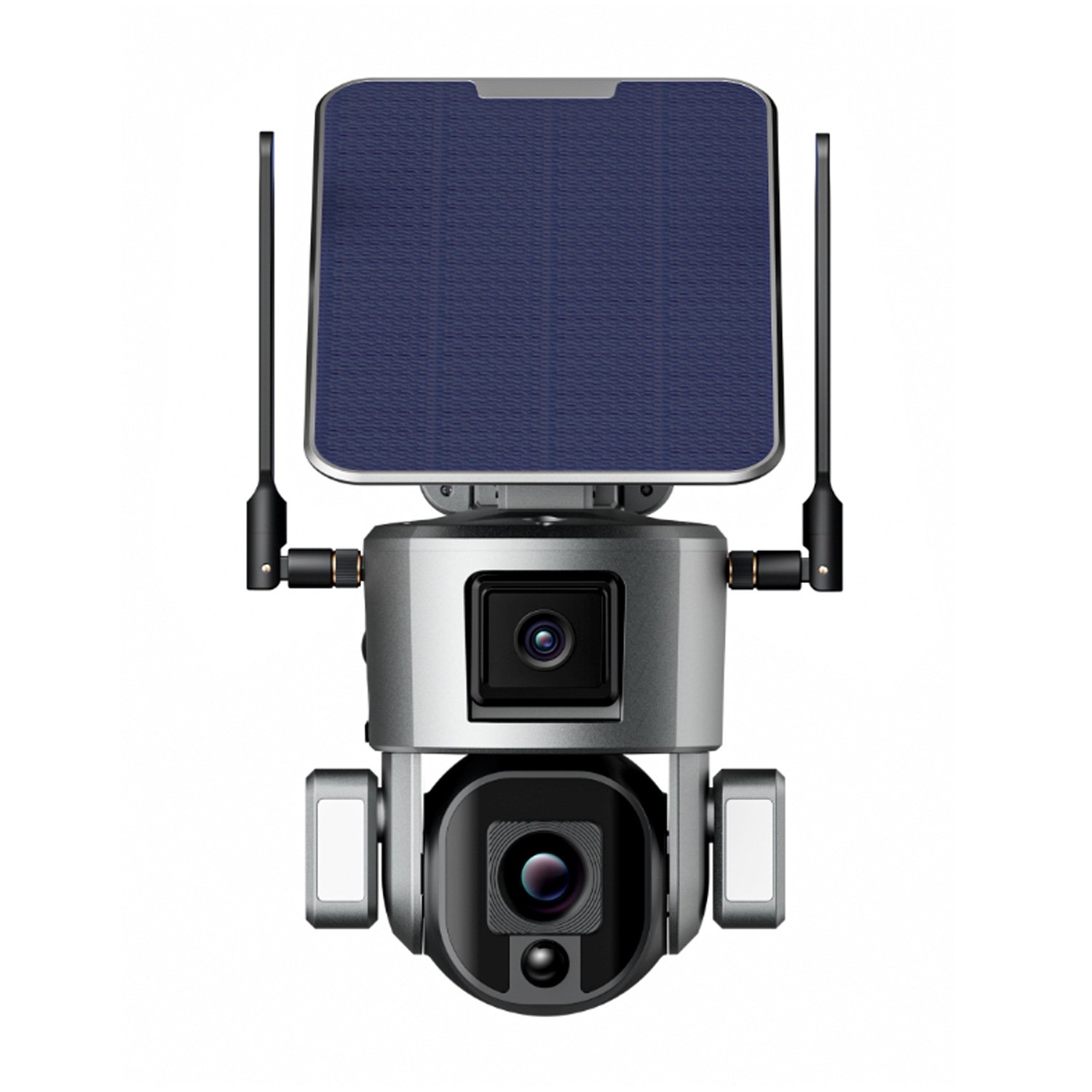 4K 10X Optical Zoom PTZ and Dual Lens Camera 4G Solar Battery Network Security Camera IP66 Waterproof Wireless Camera