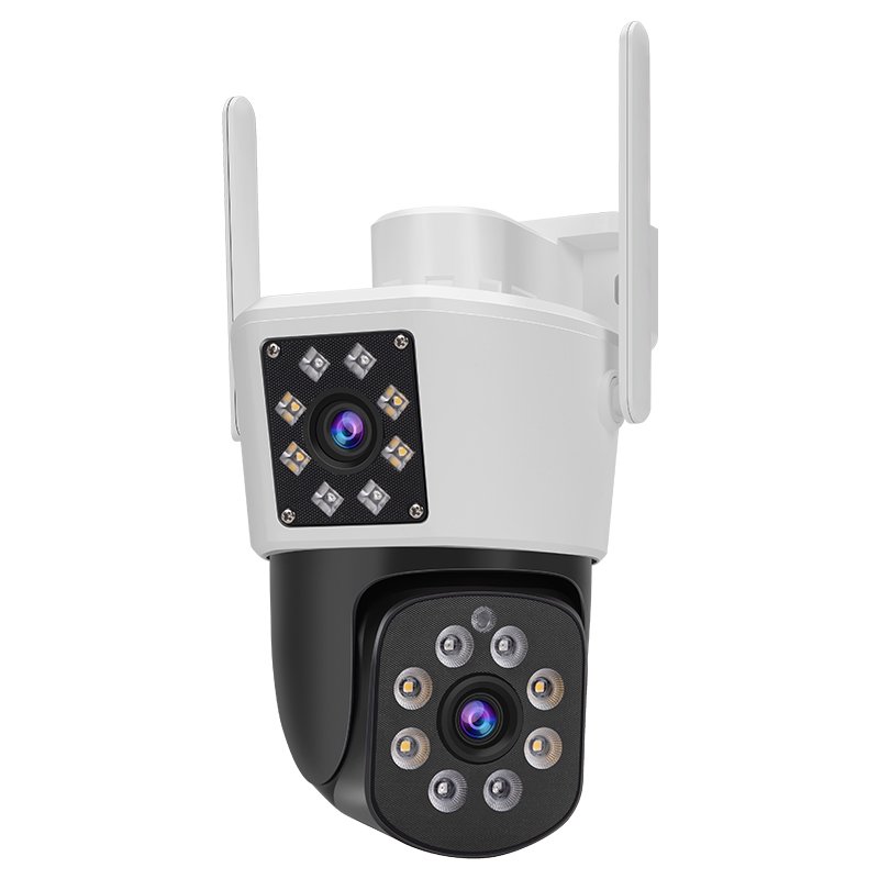 Smart Tracking 360 Outdoor Dual Lens Color Night Vision Waterproof WiFi Security Camera