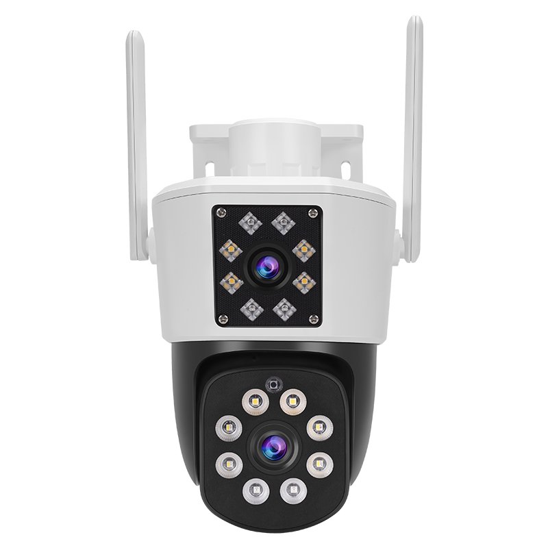 Smart Tracking 360 Outdoor Dual Lens Color Night Vision Waterproof WiFi Security Camera