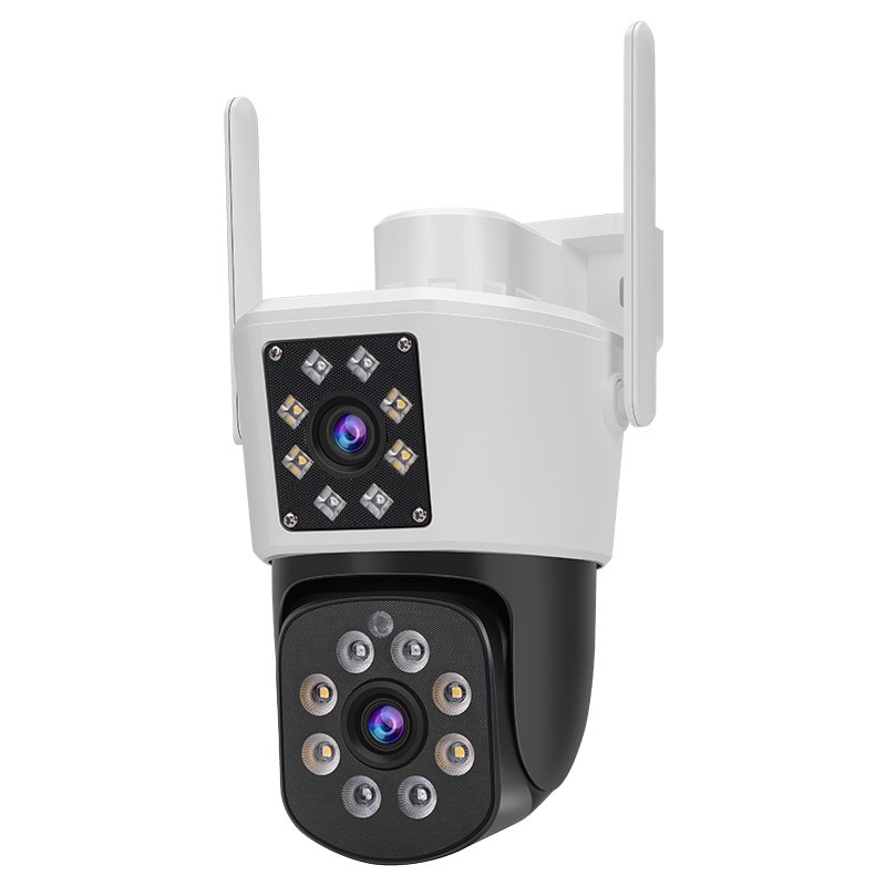 Smart Tracking 360 Outdoor Dual Lens Color Night Vision Waterproof WiFi Security Camera