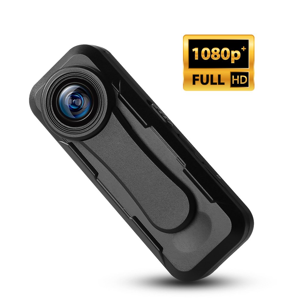 BOBLOV W1 1080P+ Mini Camera Body Mounted Worn Camera Loop Recording Time Stamps