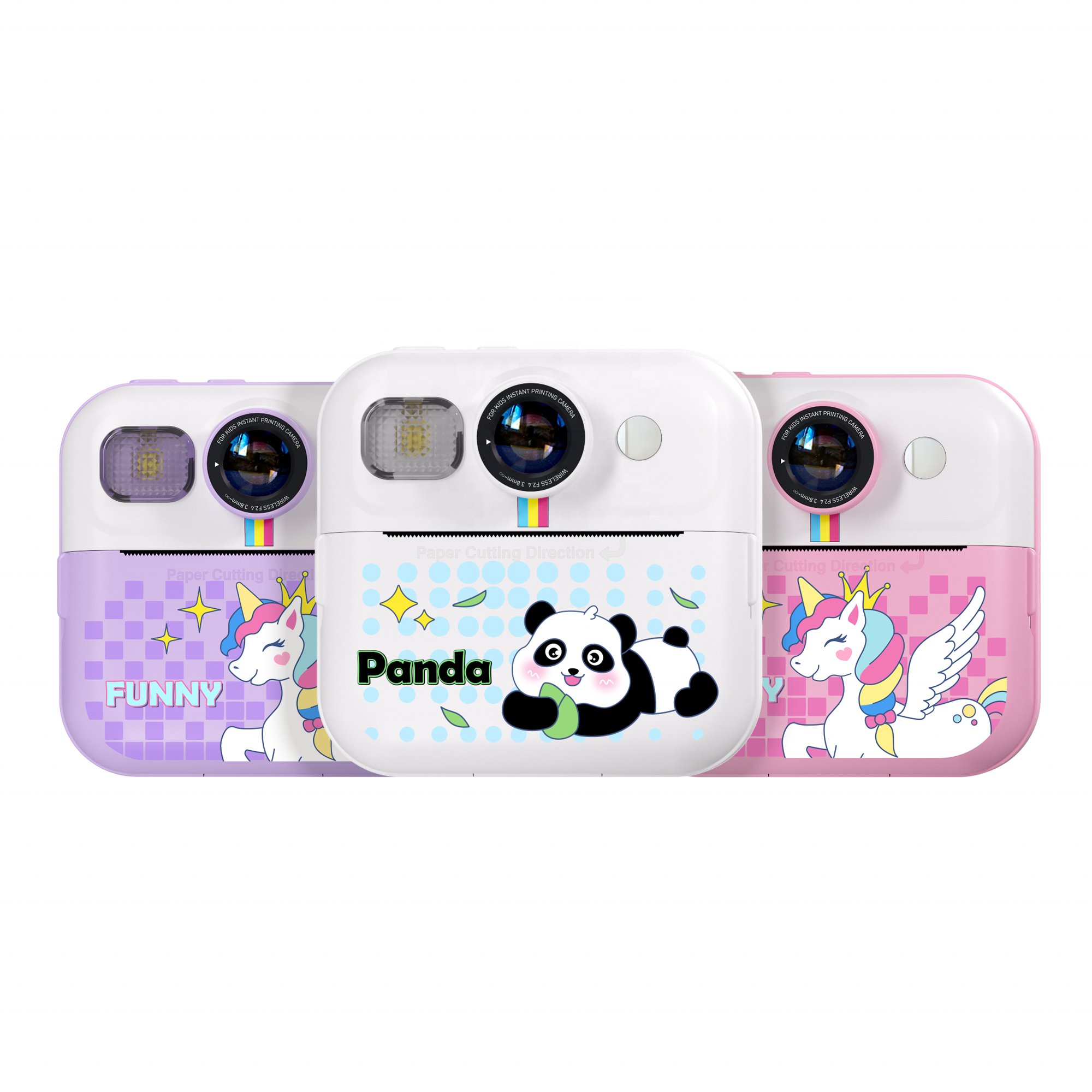 YMX CP02 Mini Cute Blue Pink Technological Environmental Creative Toys Educational Instant Kids Print Camera for Baby Girl Boy