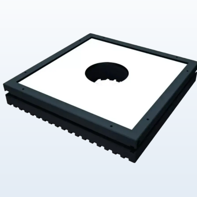 RGBW 24V Machine Vision Industry LED Lighting Open Side Industrial Flat Dome Light Source simulation camera lens detection